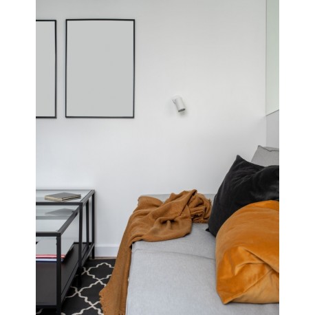 Sandy White Aluminium LED GU10 1x10 Watt IP20 220-240 Volt Bulb Excluded D: 5.6 H: 15 cm - PNL9184311 - NOVALUCE