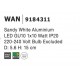Sandy White Aluminium LED GU10 1x10 Watt IP20 220-240 Volt Bulb Excluded D: 5.6 H: 15 cm - PNL9184311 - NOVALUCE