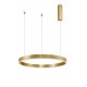 3000K Triac Dimmable Brass Gold Aluminium & Acrylic LED 40 Watt 2943Lm 230 Volt IP20 D: 60 H: 200 cm Adjustable Height - PNL91