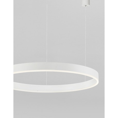 3000K Triac Dimmable Sandy White Aluminium & Acrylic LED 60 Watt 4165Lm 230 Volt IP20 D: 100 H: 200 cm Adjustable Height - PNL