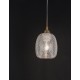 Clear Glass & Satin Gold Metal LED E27 1x12 Watt 230 Volt IP20 Bulb Excluded D: 13.5 H1: 24 H2: 120 cm Adjustable Height - PNL