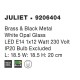 Brass & Black Metal White Opal Glass LED E14 1x5 Watt 230 Volt IP20 Bulb Excluded L: 18.5 W: 18.5 H: 20 cm - PNL9206404 - NOVALU