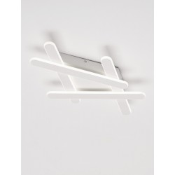 Triac Dimmable Sandy White Aluminum & Acrylic LED 38 Watt 230 Volt 1900Lm 3000K IP20 51 L: 51 W: 39 H: 5.6 cm - PNL9210920 - NOV