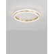 Gold Aluminium & Acrylic LED 38 Watt 230 Volt 3761Lm 3000K IP20 D: 45 H: 6 cm - PNL9212911 - NOVALUCE