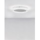 Sandy White Aluminium & Acrylic LED 38 Watt 230 Volt 3761Lm 3000K IP20 D: 45 H: 6 cm - PNL9212913 - NOVALUCE