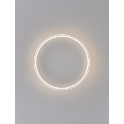 Sandy White Aluminium & Acrylic LED 52 Watt 230 Volt 6339Lm 3000K IP20 D: 60 H: 6 cm - PNL9212916 - NOVALUCE