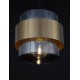 Smoky Glass Brass Gold Metal LED E27 1x12 Watt 230 Volt IP20 Bulb Excluded D: 18 H1: 16 H2: 220 cm Adjustable height - PNL9236