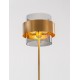 Smoky Glass Brass Gold Metal LED E27 1x12 Watt 230 Volt IP20 Bulb Excluded Cable Length: 165 cm D: 25 H: 154 cm - PNL9236410 - N