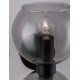 Smoky Glass Black Metal Base LED E14 2x5 Watt 230 Volt IP20 Bulb Excluded D: 15 W: 18.5 H: 25.5 cm - PNL9241120 - NOVALUCE