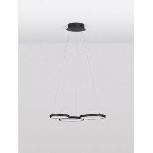 Triac Dimmable Sandy Black Aluminiun & Acrylic LED 28 Watt 230 Volt 1900Lm 3000K IP20 D: 55 W: 51.5 H: 120 cm Adjustable Heig