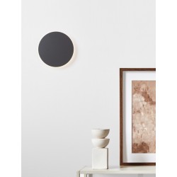 Sandy Black Aluminiun & Acrylic LED 20.5W Watt 230 Volt 1450Lm 3000K IP20 D: 30 W: 3.9 H: 30cm - PNL9248157 - NOVALUCE