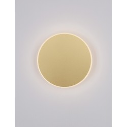 Matt Gold Aluminiun & Acrylic LED 12W Watt 230 Volt 850Lm 3000K IP20 D: 20 W: 3.9 H: 20cm - PNL9248161 - NOVALUCE