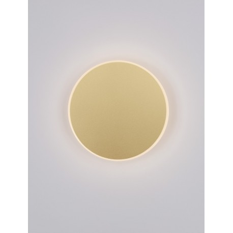 Matt Gold Aluminiun & Acrylic LED 12W Watt 230 Volt 850Lm 3000K IP20 D: 20 W: 3.9 H: 20cm - PNL9248161 - NOVALUCE