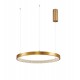 Triac Dimmable Antique Gold Brass Aluminium & Acrylic LED 35 Watt 230 Volt 2264Lm 3000K IP20 D: 60 H: 120 cm Adjustable Height 