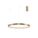 Triac Dimmable Antique Gold Brass Aluminium & Acrylic LED 49 Watt 230 Volt 2727Lm 3000K IP20 D: 80 H: 120 cm Adjustable Height 
