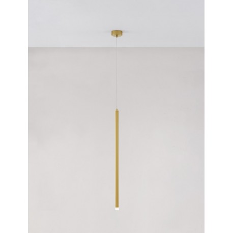 Sandy Gold Aluminium & Acrylic LED 3 Watt 230 Volt 271Lm 3000K IP20 D: 2.5 H1: 70 H2: 150 cm Adjustable Height - PNL9287919 - NO