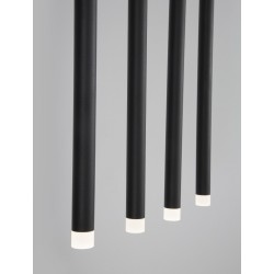 Sandy Black Aluminium & Acrylic LED 21 Watt 230 Volt 1581Lm 3000K IP20 L: 100 W: 8 H: 180 cm Adjustable Height - PNL9287935 - 