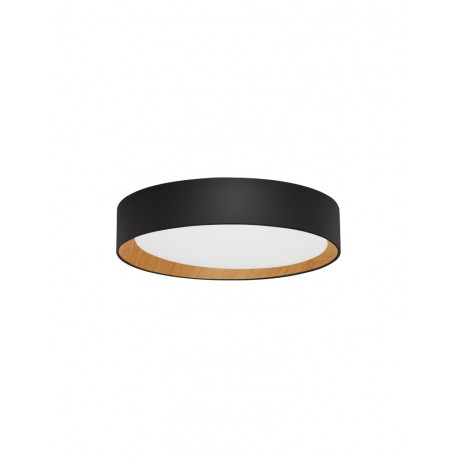 Triac Dimmable Sandy Black Aluminium Wood & Acrylic LED 30 Watt 220-240 Volt 1717Lm 3000K IP20 D: 35 H: 7 cm - PNL9345525 - NOVA