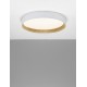 Triac Dimmable Sandy White Aluminium Wood & Acrylic LED 50 Watt 220-240 Volt 3166Lm 3000K IP20 D: 60 H: 9 cm - PNL9345528 - NOVA