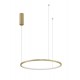 Triac Dimmable Brass Gold Aluminium & Acrylic LED 37 Watt 230 Volt 1274Lm 3000K IP20 D: 60 H: 200 cm Adjustable Height - PNL9