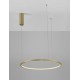 Triac Dimmable Brass Gold Aluminium & Acrylic LED 37 Watt 230 Volt 1274Lm 3000K IP20 D: 60 H: 200 cm Adjustable Height - PNL9