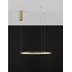 Triac Dimmable Brass Gold Aluminium & Acrylic LED 37 Watt 230 Volt 1274Lm 3000K IP20 D: 60 H: 200 cm Adjustable Height - PNL9