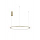 Triac Dimmable Brass Gold Aluminium & Acrylic LED 46 Watt 230 Volt 1708Lm 3000K IP20 D: 80 H: 200 cm Adjustable Height - PNL9