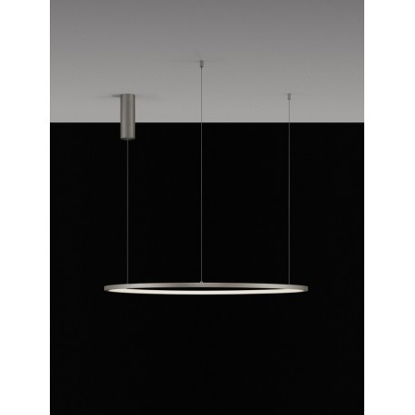 Triac Dimmable Brushed Champagne Silver Aluminium & Acrylic LED 46 Watt 230 Volt 1708Lm 3000K IP20 D: 80 H: 200 cm Adjustable