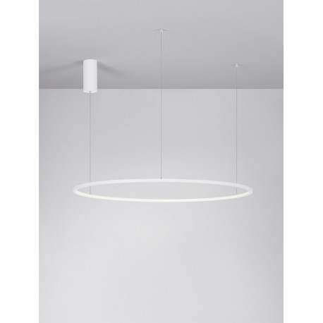 Triac Dimmable Sandy White Aluminium & Acrylic LED 59 Watt 230 Volt 2144Lm 3000K IP20 D: 100 H: 200 cm Adjustable Height - PN