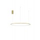 Triac Dimmable Brass Gold Aluminium & Acrylic LED 59 Watt 230 Volt 2144Lm 3000K IP20 D: 100 H: 200 cm Adjustable Height - PNL