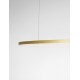 Triac Dimmable Brass Gold Aluminium & Acrylic LED 59 Watt 230 Volt 2144Lm 3000K IP20 D: 100 H: 200 cm Adjustable Height - PNL