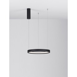 Triac Dimmable Sandy Black Aluminium & Acrylic LED 22 Watt 230 Volt 1540Lm 3000K IP20 D: 40 H: 150 cm Adjustable Height - PNL