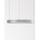 Triac Dimmable Bruched Champagne Silver Aluminium & Acrylic LED 22 Watt 230 Volt 1540Lm 3000K IP20 D: 40 H: 150 cm Adjustable