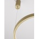 Triac Dimmable Brushed Gold Aluminium & Acrylic LED 22 Watt 230 Volt 1540Lm 3000K IP20 D: 40 H: 150 cm Adjustable Height - PN