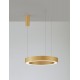 CCT Dimmable Brass Gold Aluminium & Acrylic LED 48 Watt 230 Volt 3268Lm 2700K - 4000K IP20 Remote Control Included D: 60 H: 20