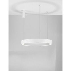 CCT Dimmable Sandy White Aluminium & Acrylic LED 59 Watt 230 Volt 4076Lm 2700K - 4000K IP20 Remote Control Included D: 80 H: