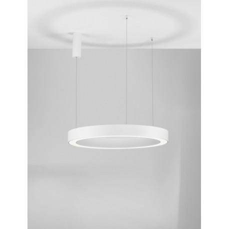 CCT Dimmable Sandy White Aluminium & Acrylic LED 59 Watt 230 Volt 4076Lm 2700K - 4000K IP20 Remote Control Included D: 80 H: