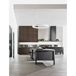 CCT Dimmable Sandy White Aluminium & Acrylic LED 80 Watt 230 Volt 4373Lm 2700K - 4000K IP20 Remote Control Included D: 100 