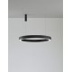 CCT Dimmable Sandy Black Aluminium & Acrylic LED 80 Watt 230 Volt 4373Lm 2700K - 4000K IP20 Remote Control Included D: 100 