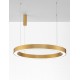 CCT Dimmable Brass Gold Aluminium & Acrylic LED 80 Watt 230 Volt 4373Lm 2700K - 4000K IP20 Remote Control Included D: 100 H