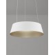 Triac Dimmable Sandy White Aluminium Outside Champaign Gold Inside LED 42 Watt 230 Volt 1279Lm 3000K IP20 D: 42 H: 200 cm Adjus