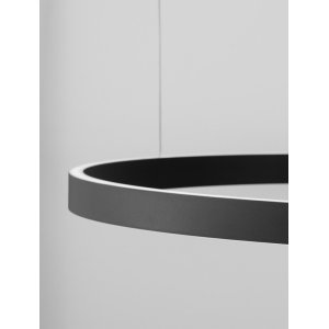 Triac Dimmable Sandy Black Aluminium & Acrylic LED 106 Watt 230 Volt 4899Lm 3000K IP20 Up & Down Light D: 98 H: 200 cm Adjustabl