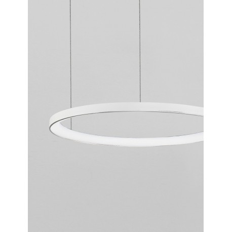 2700K Triac Dimmable Sandy White Aluminium & Acrylic LED 48 Watt 230 Volt 2773Lm IP20 D: 58 H: 150 cm Adjustable Height - PNL9