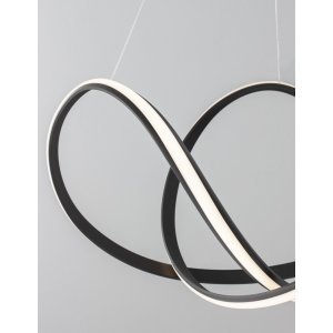 Triac Dimmable Sandy Black Aluminium & Acrylic LED 50 Watt 230 Volt 2158Lm 3000K IP20 D: 70 H: 120 cm Adjustable Height - PNL934