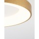 Triac Dimmable Brushed Gold Aluminium & Acrylic LED 30 Watt 230 Volt 1845Lm 3000K IP20 D: 38 H: 9 cm - PNL9353832 - NOVALUCE
