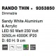 4000K Triac Dimmable Sandy White Aluminium & Acrylic LED 50 Watt 230 Volt 2864Lm IP20 D: 60 H: 9 cm - PNL9353850 - NOVALUCE