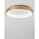 Triac Dimmable Brushed Gold Aluminium & Acrylic LED 50 Watt 230 Volt 2864Lm 3000K IP20 D: 60 H: 9 cm - PNL9353854 - NOVALUCE