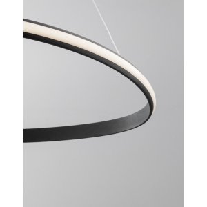 Triac Dimmable Sandy Black Aluminium & Acrylic LED 33 Watt 230 Volt 2177Lm 3000K IP20 D: 74 H: 120 cm Adjustable Height - PNL93