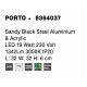 Sandy Black Steel Aluminium & Acrylic LED 19 Watt 230 Volt 1342Lm 3000K IP20 L: 32 W: 32 H: 6 cm - PNL9364037 - NOVALUCE