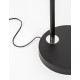 Black Fabric Shade Black Aluminium Base LED E27 1x12 Watt 230 Volt IP20 Bulb Excluded Cable Length: 180 cm L: 90 H: 180 cm - PNL